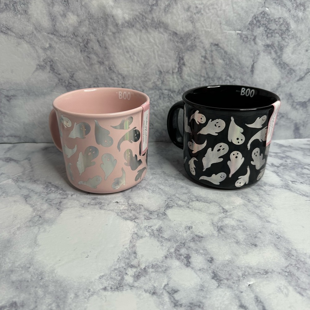 Cupcakes and Cashmere Ghost Mugs Set of 2